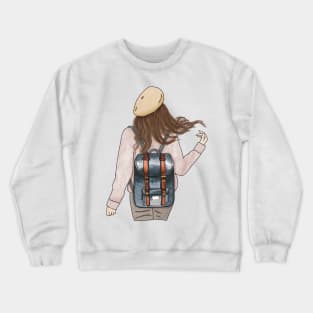 School girl (6) Crewneck Sweatshirt